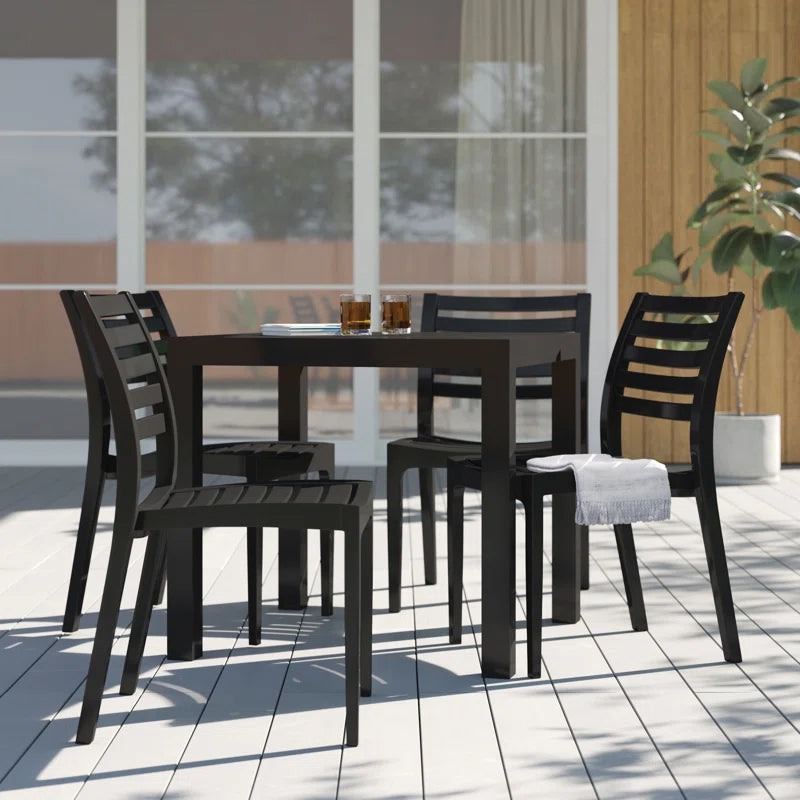 Quadis 4 - Person Patio Dining Set with Square Table