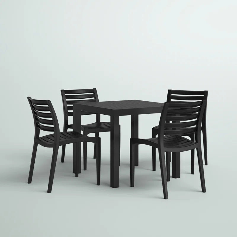 Quadis 4 - Person Patio Dining Set with Square Table