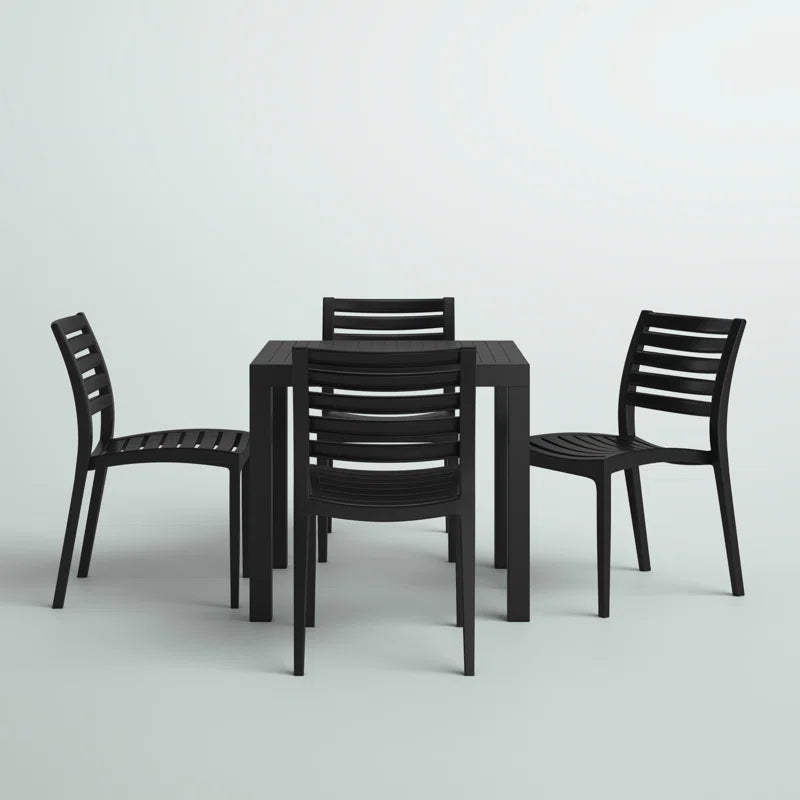 Quadis 4 - Person Patio Dining Set with Square Table