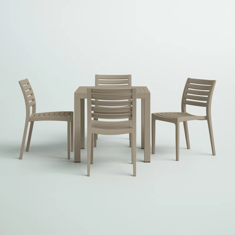 Quadis 4 - Person Patio Dining Set with Square Table