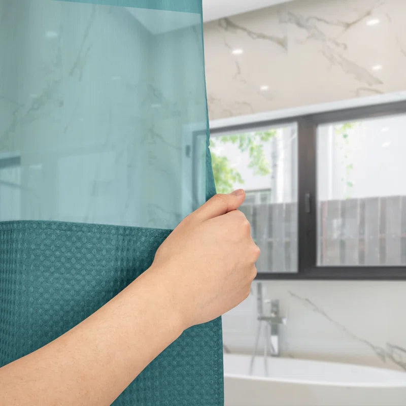 Ramjani Shower Curtain with Liner Included