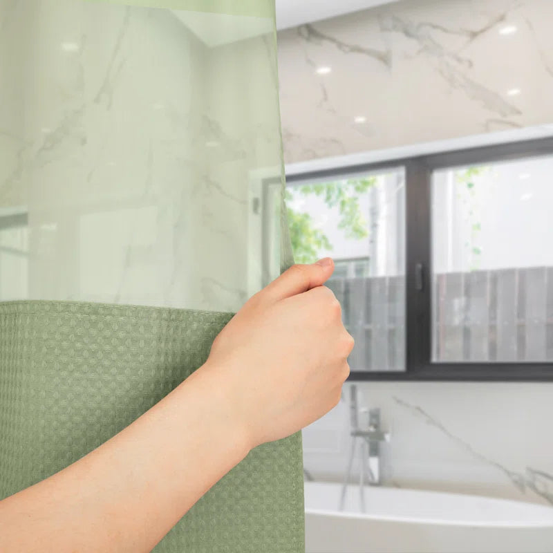 Ramjani Shower Curtain with Liner Included