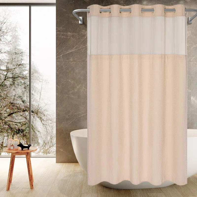 Ramjani Shower Curtain with Liner Included