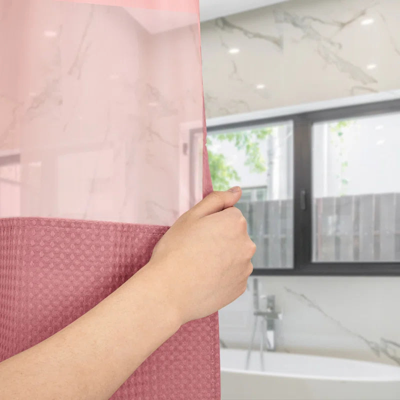 Ramjani Shower Curtain with Liner Included