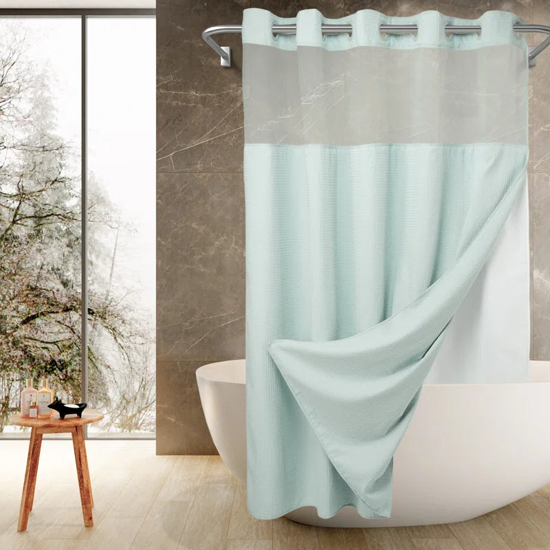 Ramjani Shower Curtain with Liner Included