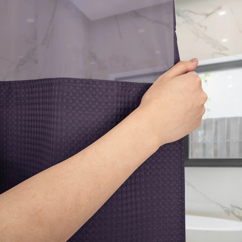 Ramjani Shower Curtain with Liner Included