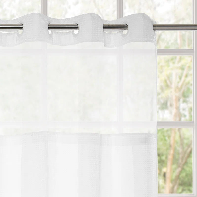 Ramjani Shower Curtain with Liner Included