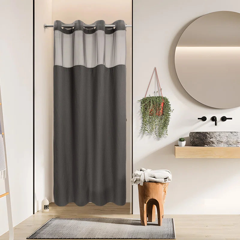 Ramjani Shower Curtain with Liner Included