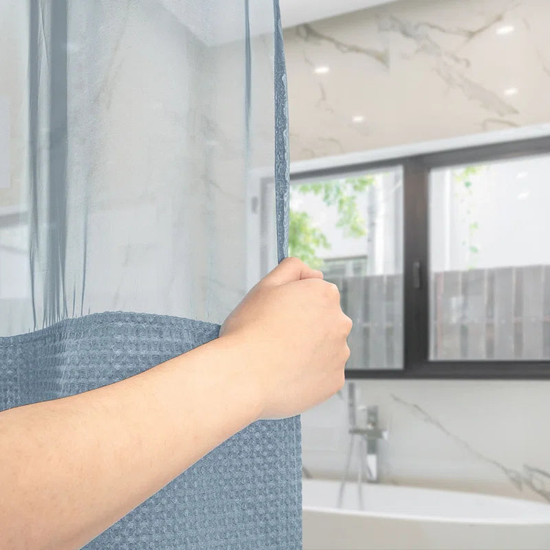 Ramjani Shower Curtain with Liner Included
