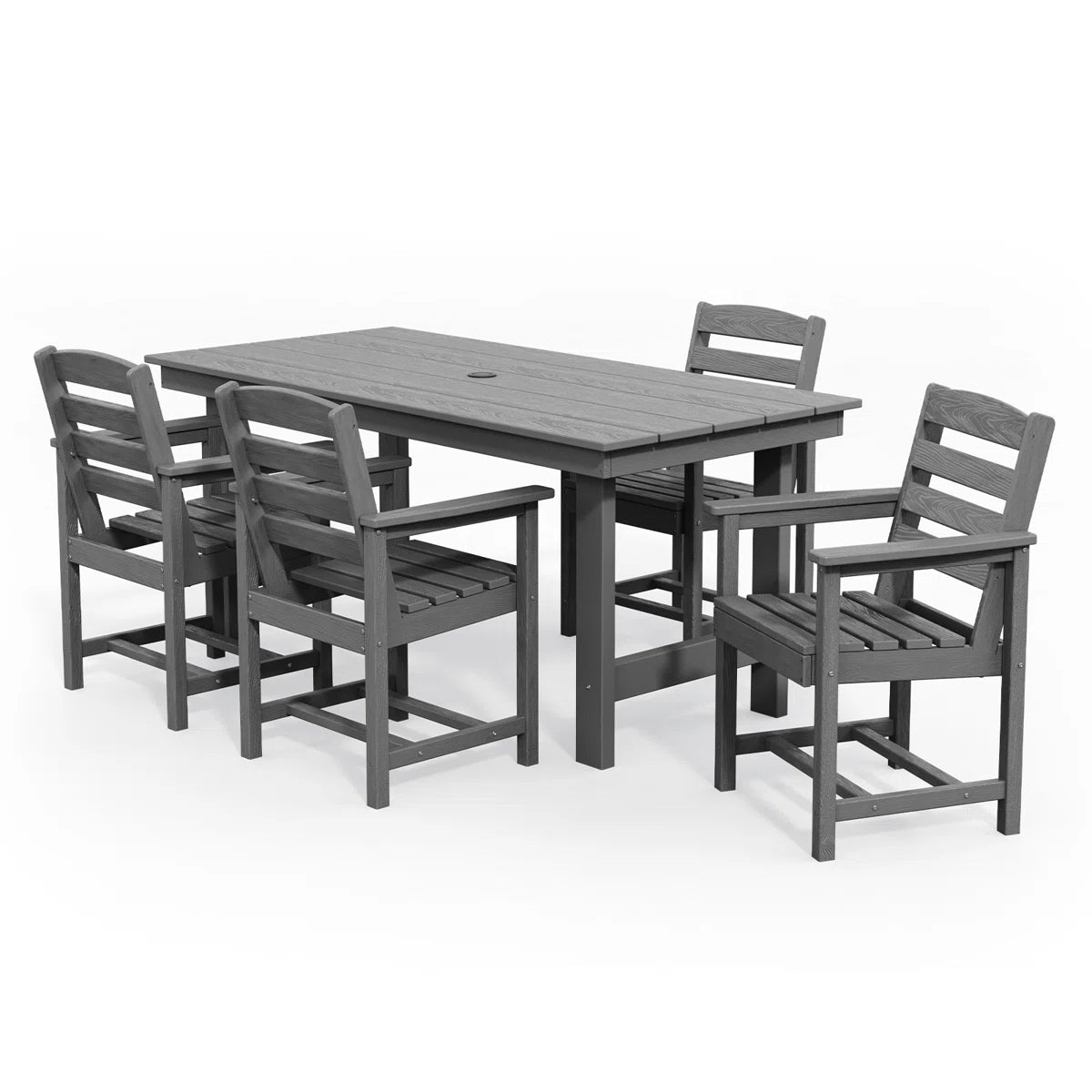 Reata Rectangular 6 - Person 66.9'' L Outdoor Dining Set with 6 Chairs