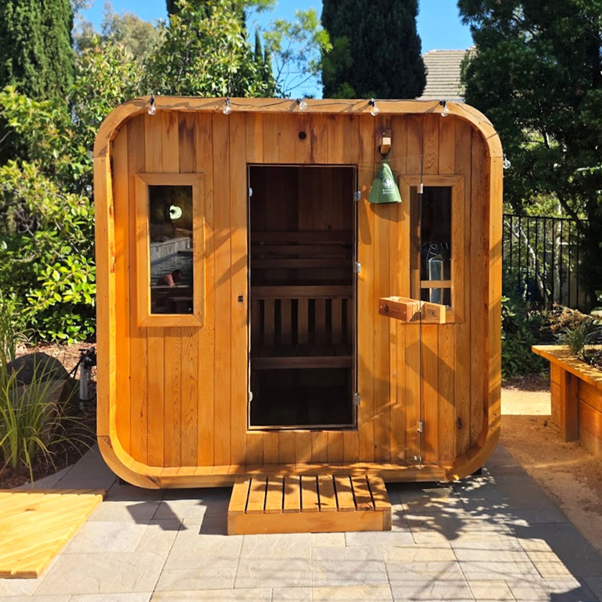 Summit Outdoor Sauna - 6 Person w/ Harvia Spirit Wi-Fi 8kW Heater