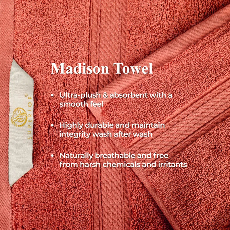 Renata 8 Piece 800 GSM Certified Egyptian Cotton Towel Set