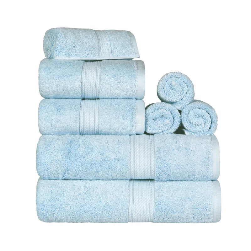Renata 8 Piece 800 GSM Certified Egyptian Cotton Towel Set