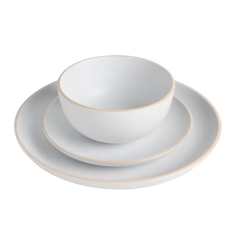 Rockaway 12 Piece Dinnerware Set