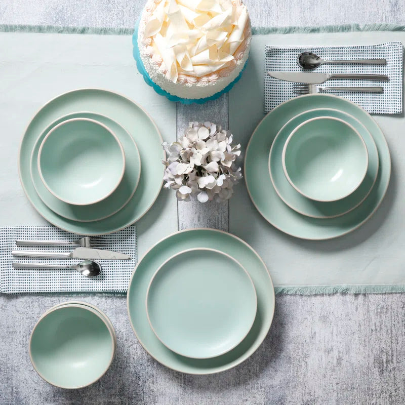 Rockaway 12 Piece Dinnerware Set