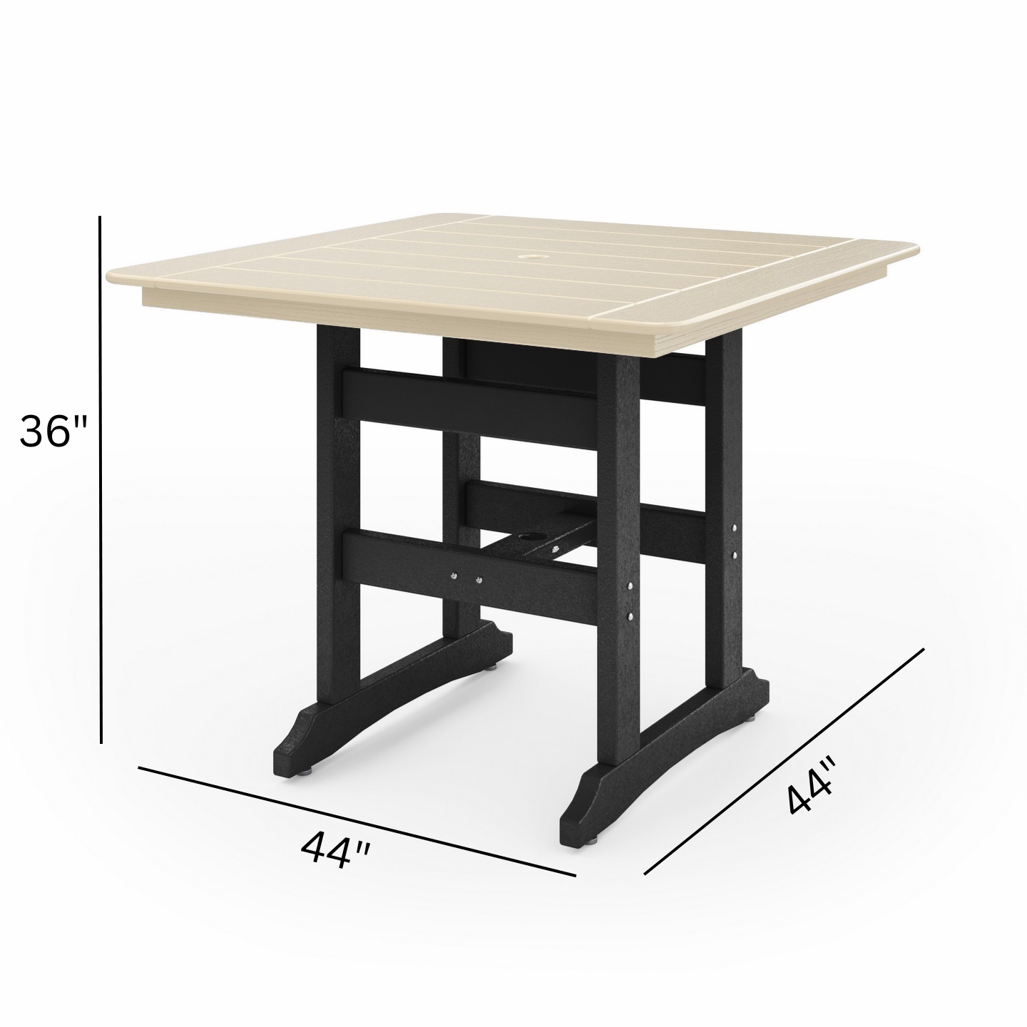 SoPoly 44" Savannah Square Counter Table