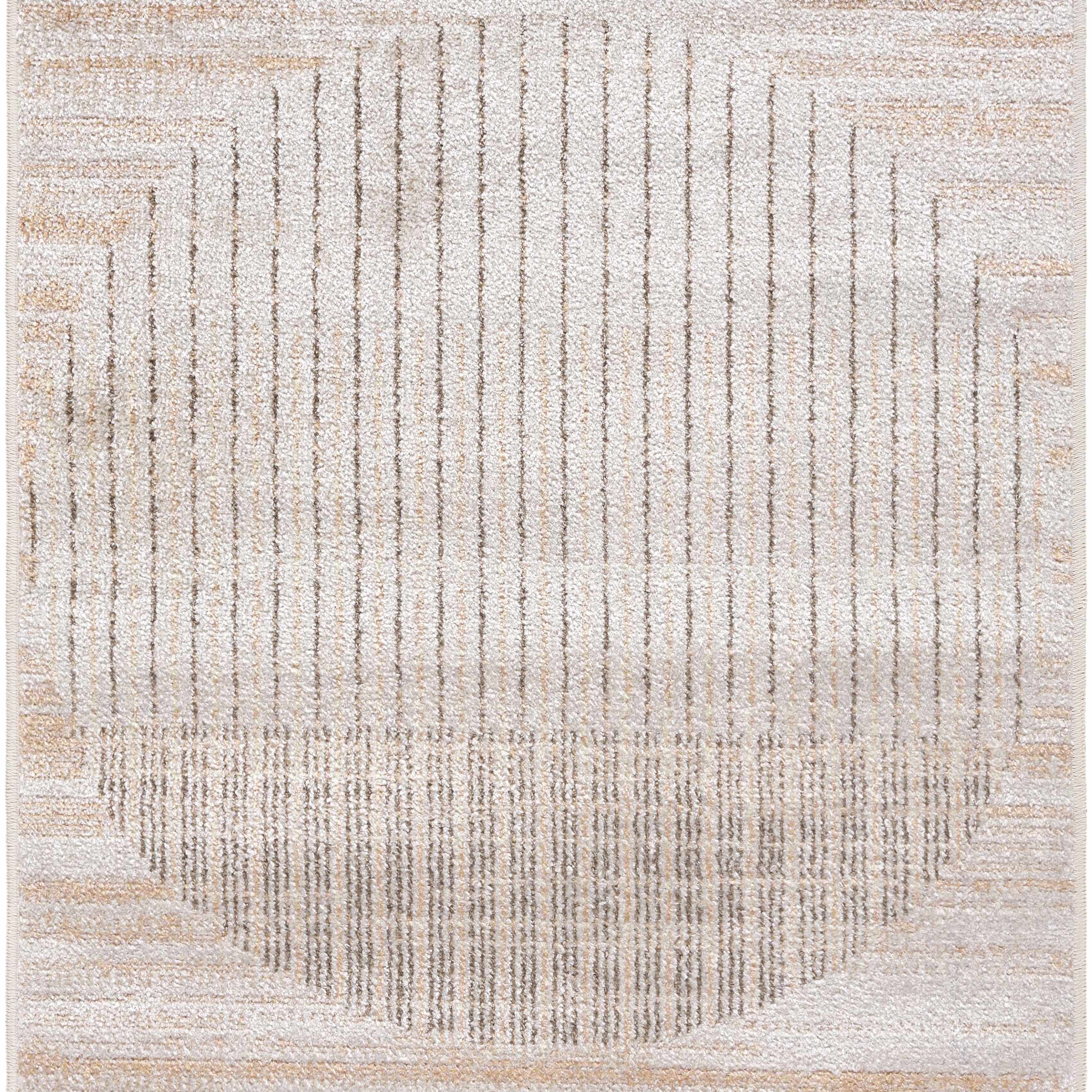 Thad Beige Washable Area Rug