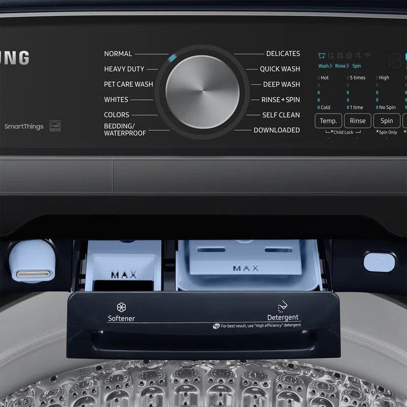 Samsung 5.4 cu. ft. Top Load Washer with 7.4 Cu. Ft. Dryer with Steam Santize+ Composite_F2AEA339-018F-430D-87C5-B235AC7BC22B_1701790815