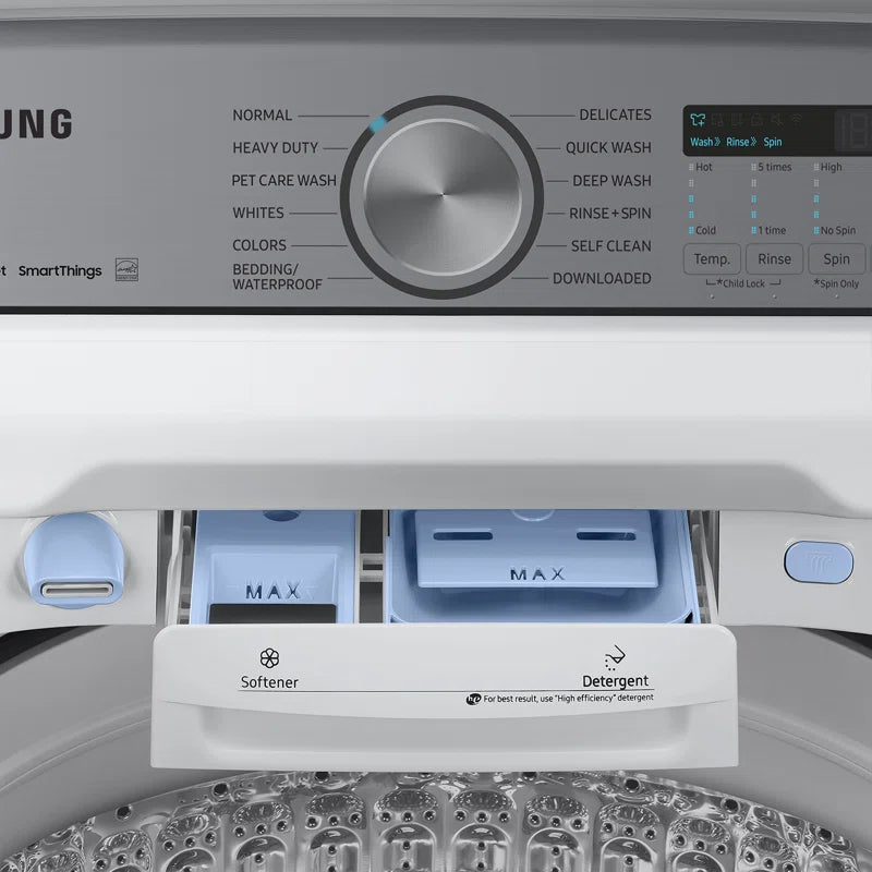 Samsung 5.4 cu. ft. Top Load Washer with 7.4 Cu. Ft. Dryer with Steam Santize+ Composite_F2AEA339-018F-430D-87C5-B235AC7BC22B_1701790815