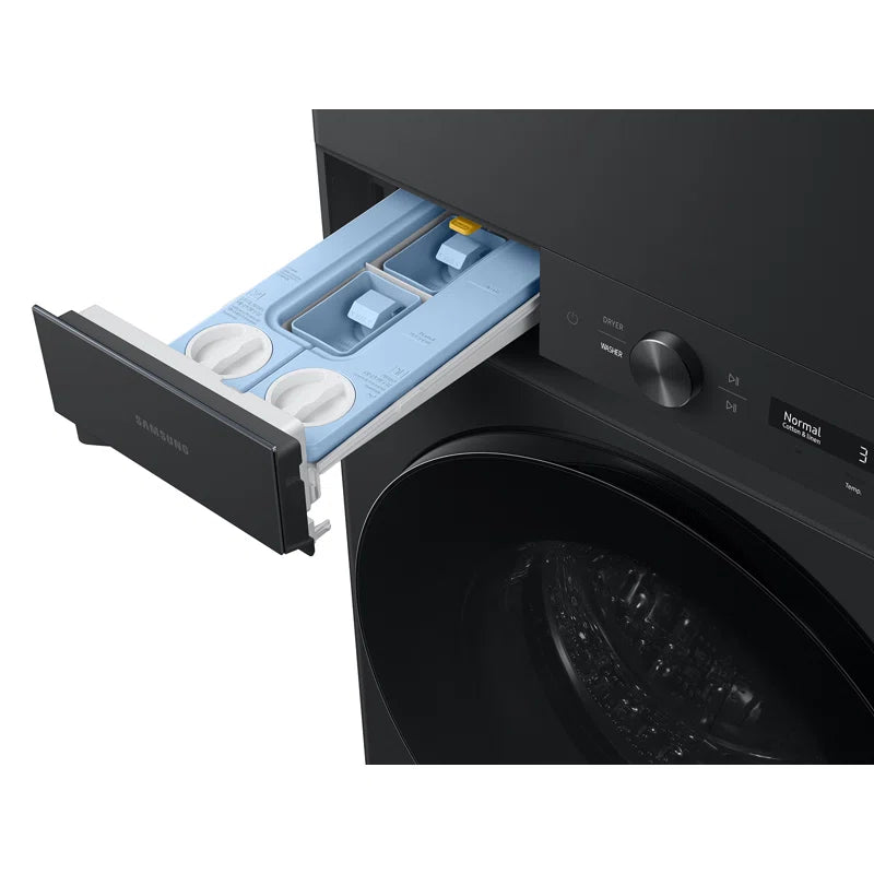 Samsung Bespoke AI Laundry Hub 4.6 cu. ft. Single Unit Washer and 7.6 cu. ft. Electric Dryer WH46DBH500EVA3