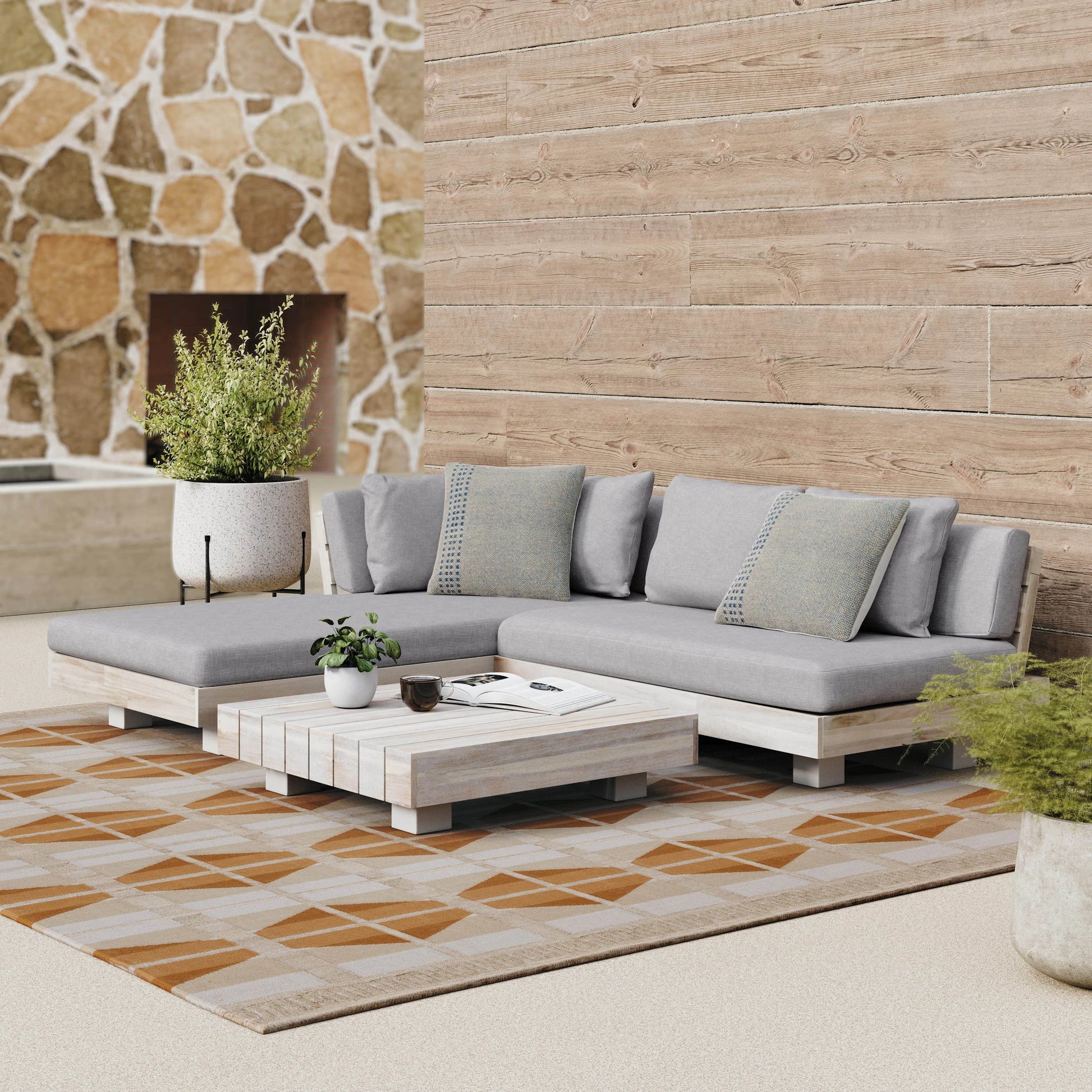 Lubek Outdoor Sectional Set