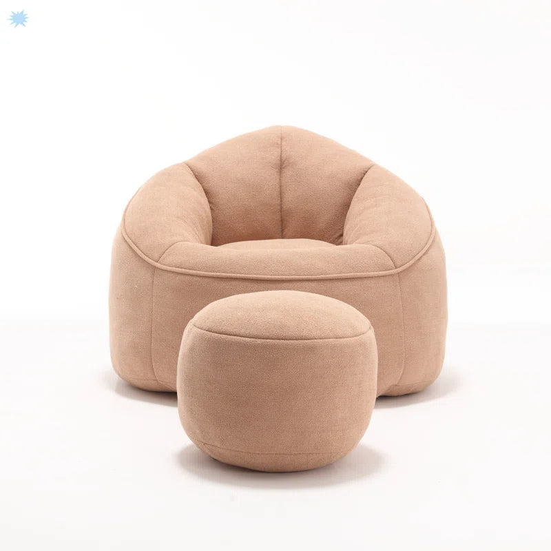 Soft Bean Bag Chair with Footstool Bean Bag Sofa Floor Sofa Floor Chair Large Bean Bag Chair