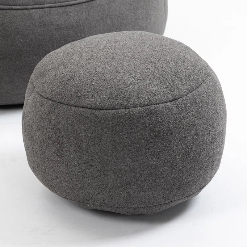 Soft Bean Bag Chair with Footstool Bean Bag Sofa Floor Sofa Floor Chair Large Bean Bag Chair