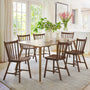 Solid Wood Windsor Back Side Chairs And Dining Chairs (Set of 4)