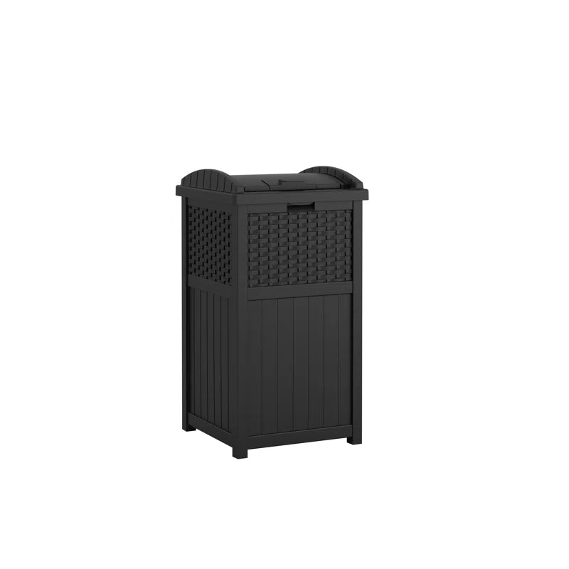 Suncast 33 Gallon Manual Lift Trash Hideaway Container