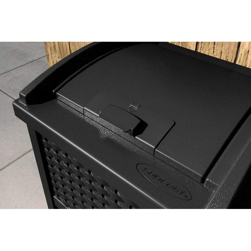 Suncast 33 Gallon Manual Lift Trash Hideaway Container
