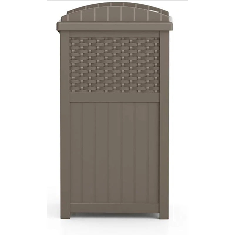 Suncast 33 Gallon Manual Lift Trash Hideaway Container