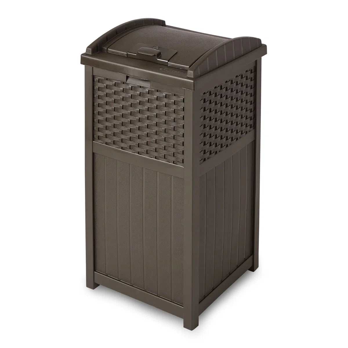 Suncast 33 Gallon Manual Lift Trash Hideaway Container