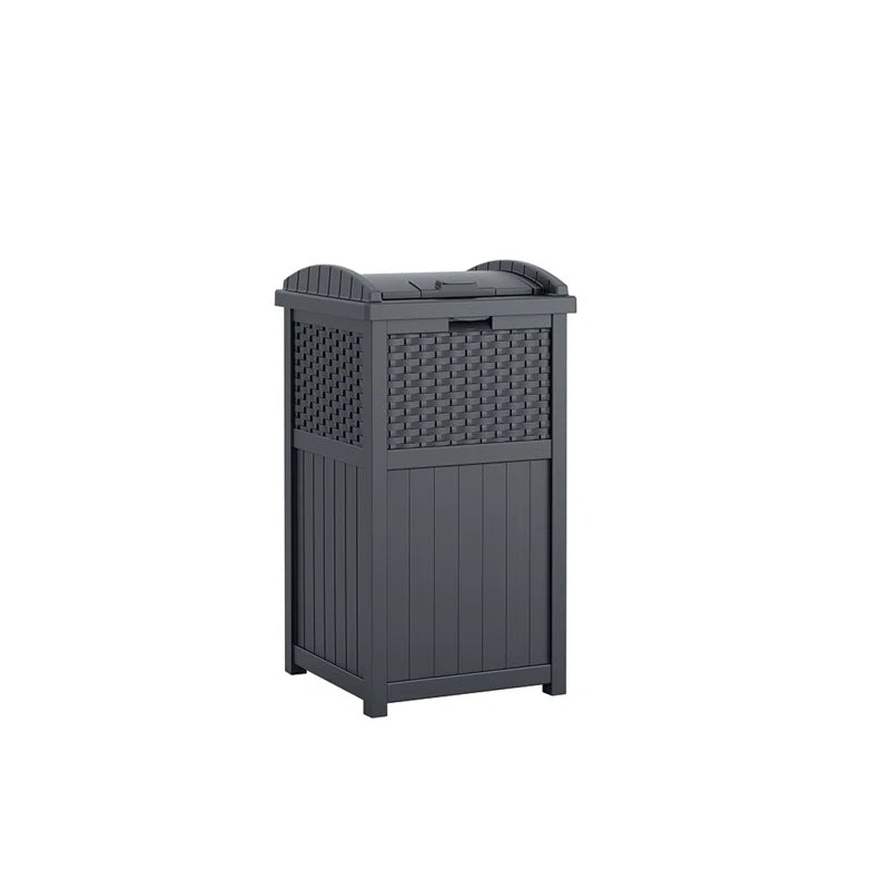 Suncast 33 Gallon Manual Lift Trash Hideaway Container