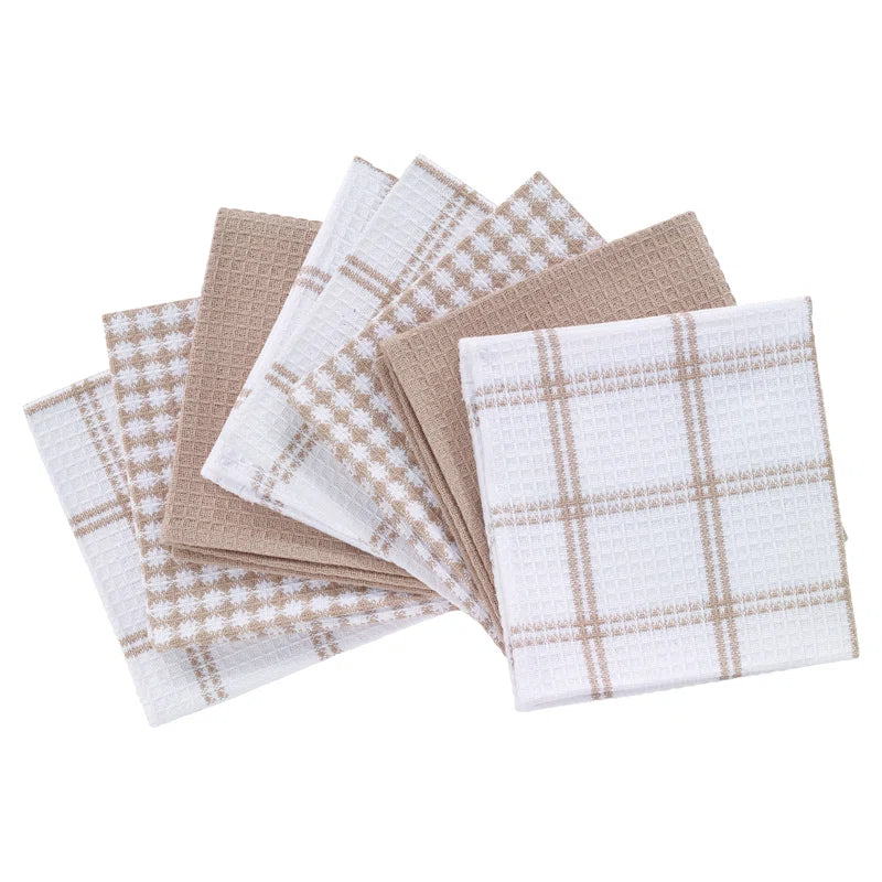 T-fal Flat Waffle Kitchen Dishcloth Set (Set of 8)