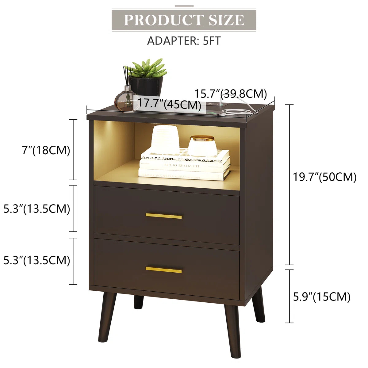 Targo 17.7'' W Nightstand