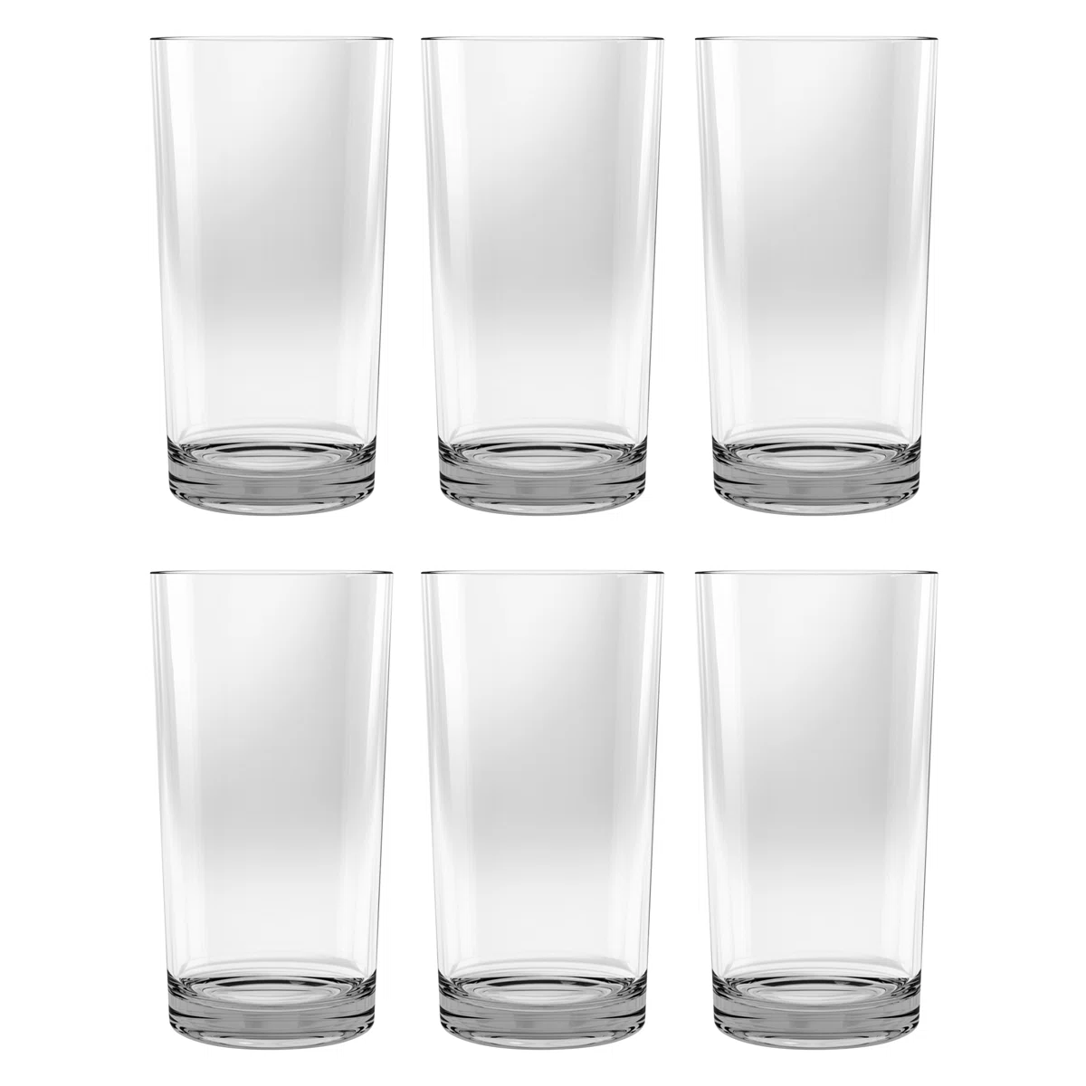 Tarhong Montana Heavy Base Jumbo, Clear (Set of 6)