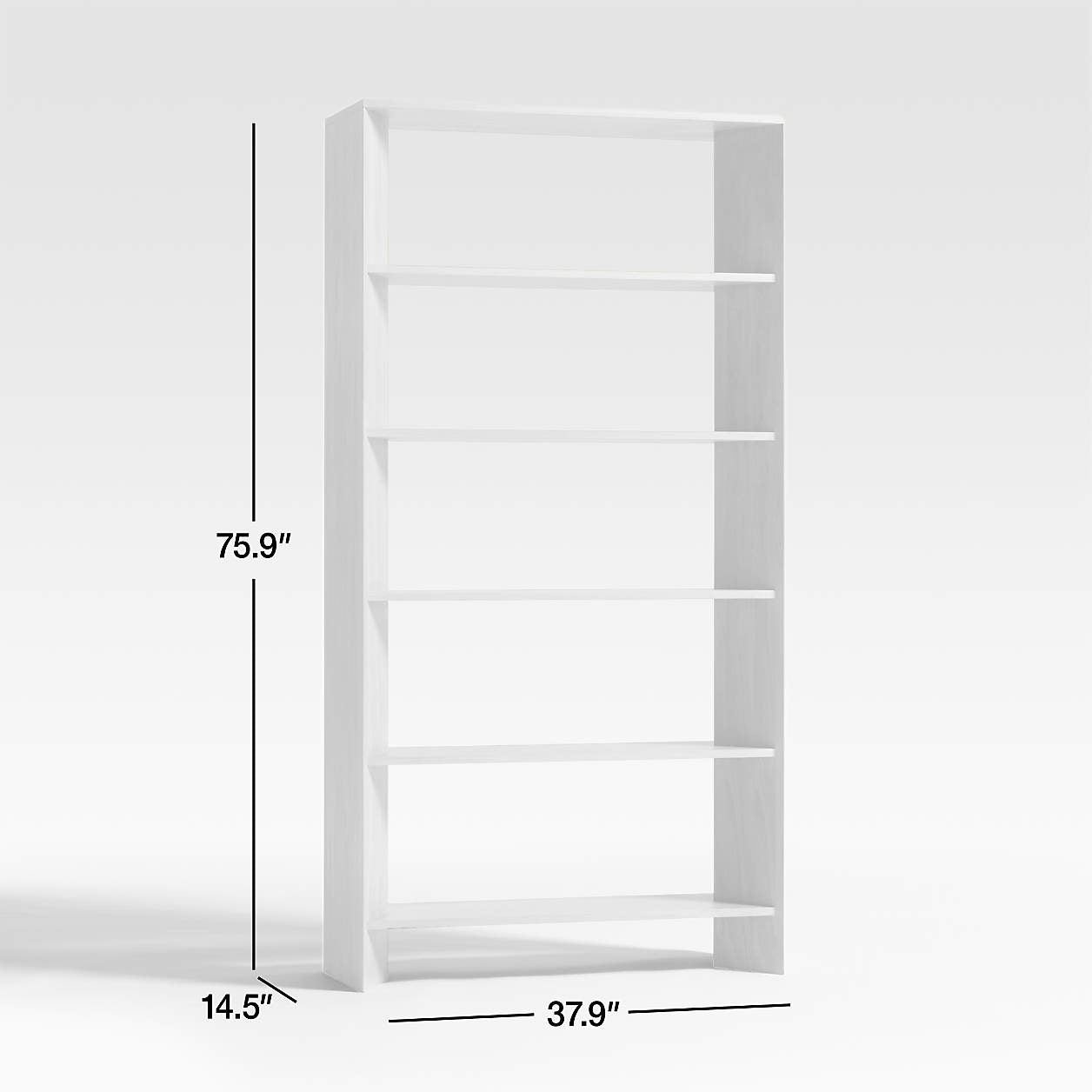 Terrazza Natural Solid Oak 5-Shelf Bookcases