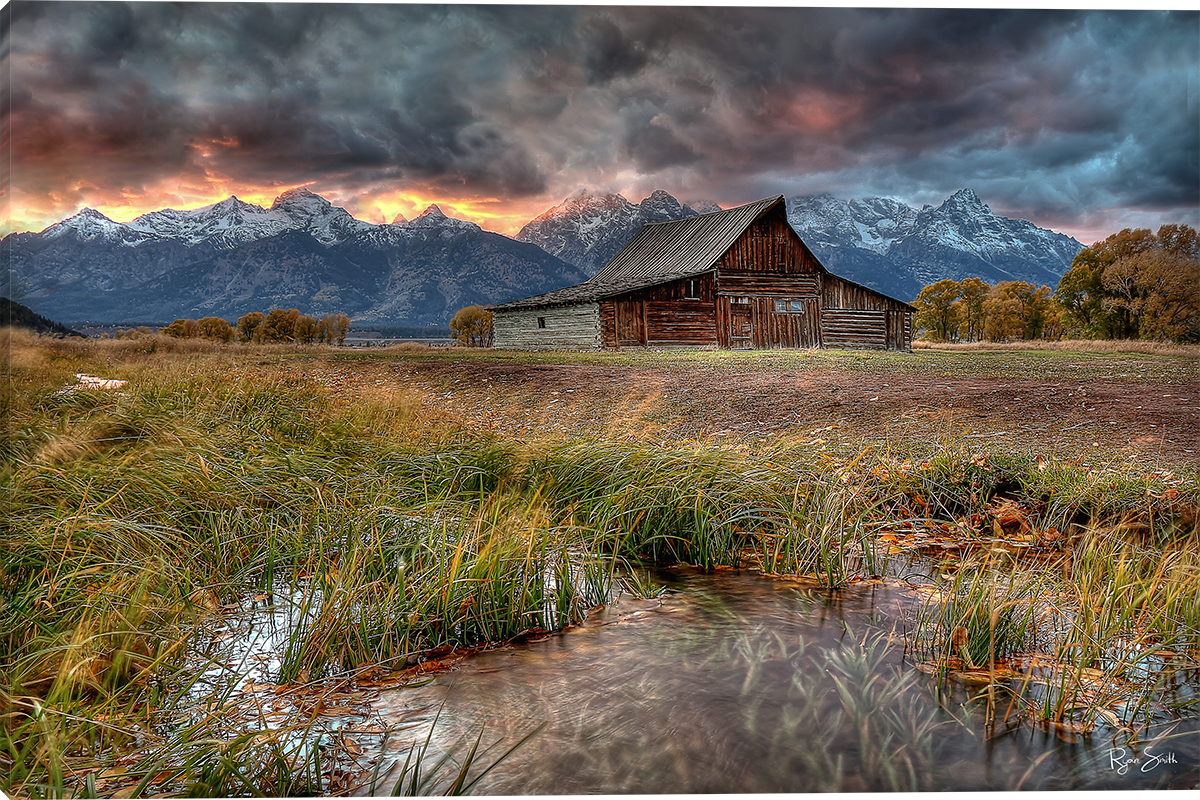 Teton Nightfire - Wall Art