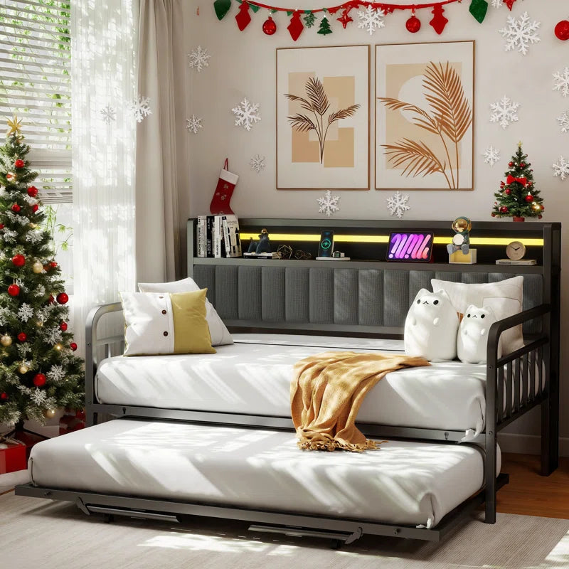 Thalia Convertible Sofa Bed With USB Charging Station – Foldable Sleeper For Small Spaces & Modern Living, Guest Ready In Seconds