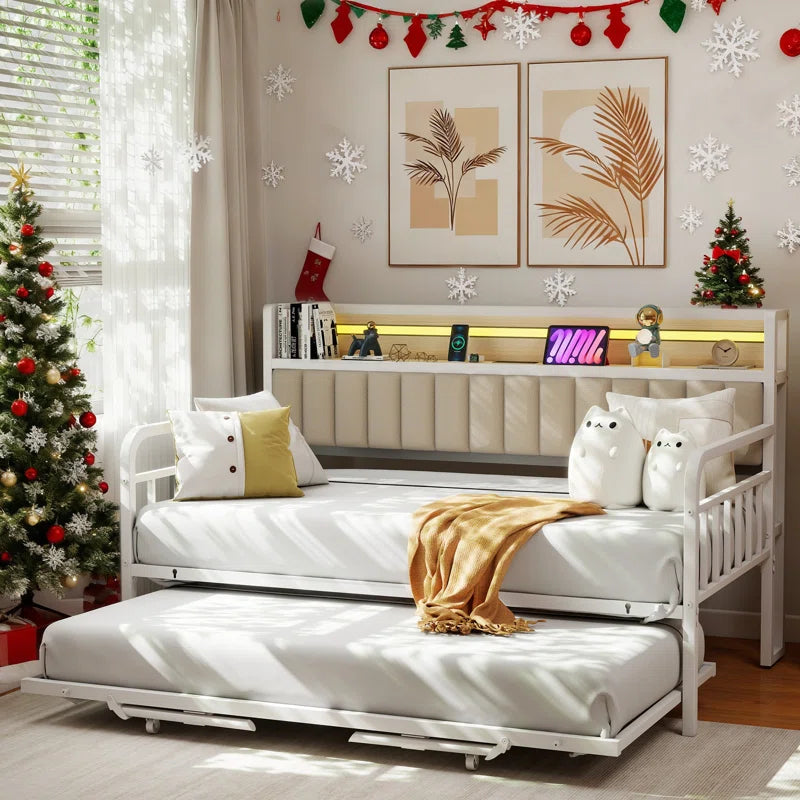 Thalia Convertible Sofa Bed With USB Charging Station – Foldable Sleeper For Small Spaces & Modern Living, Guest Ready In Seconds