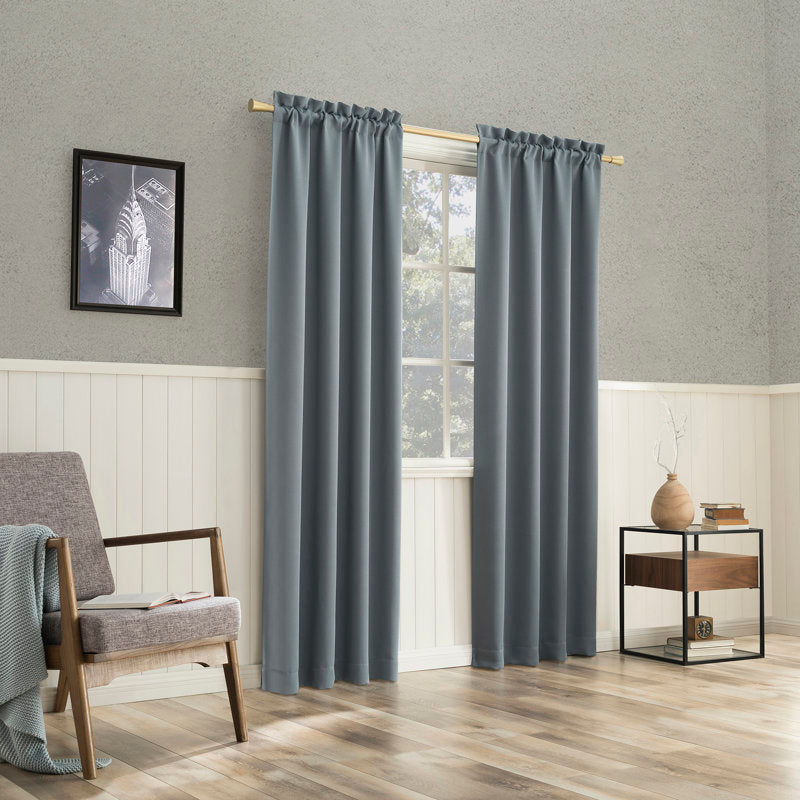 Thermal Blackout Rod Pocket Curtain Panel