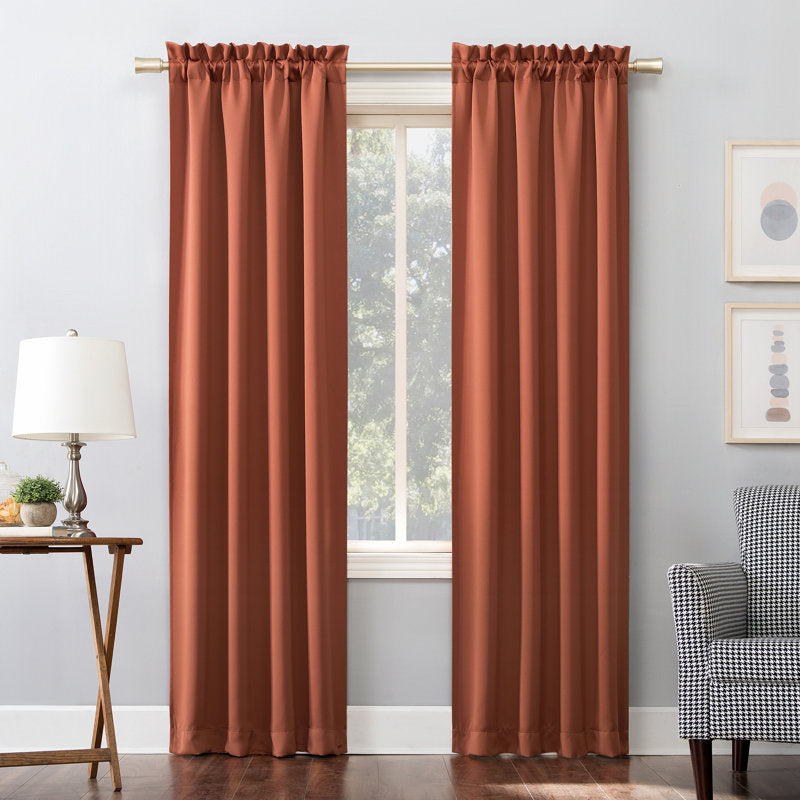 Thermal Blackout Rod Pocket Curtain Panel