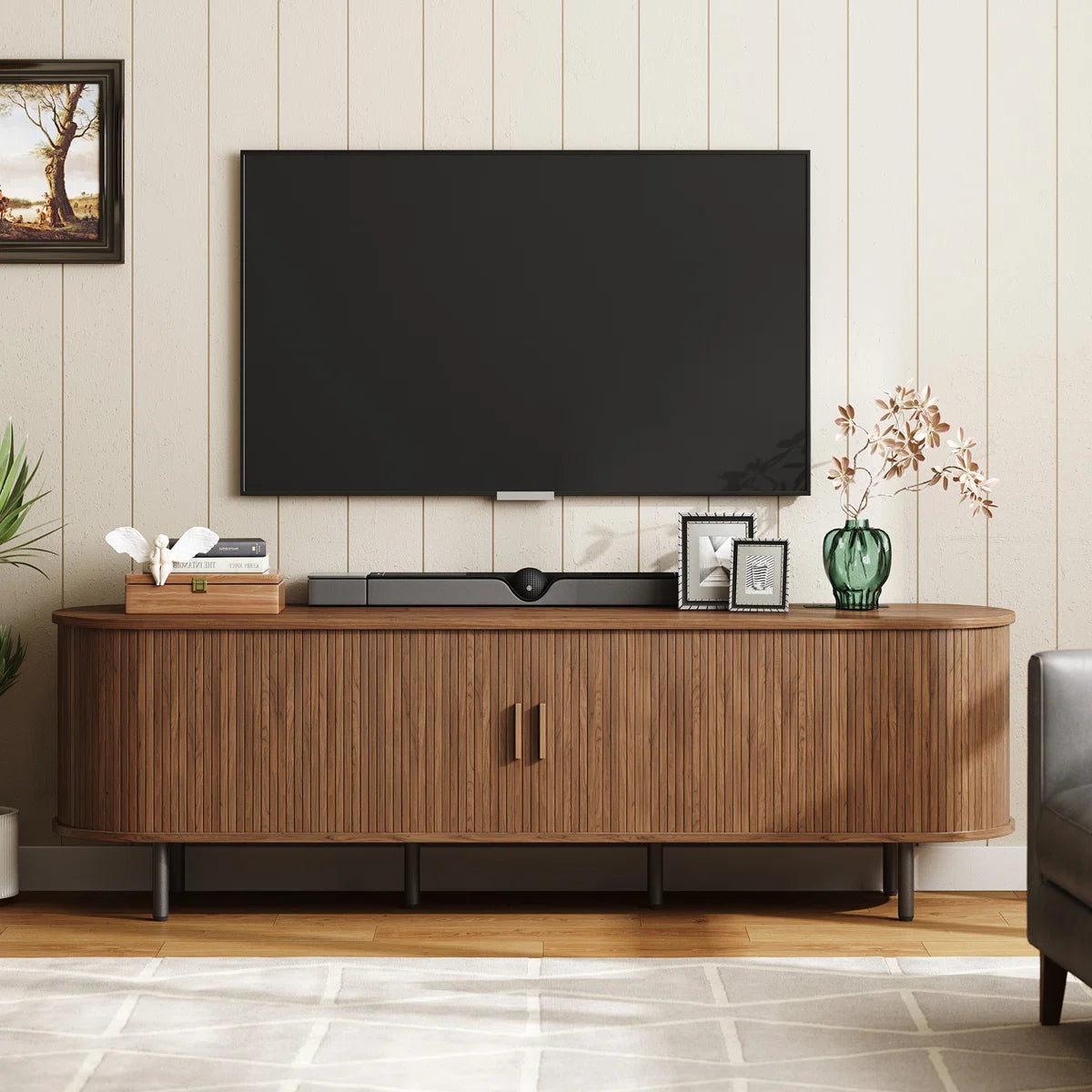 Tv Stand With Storage And Shelves