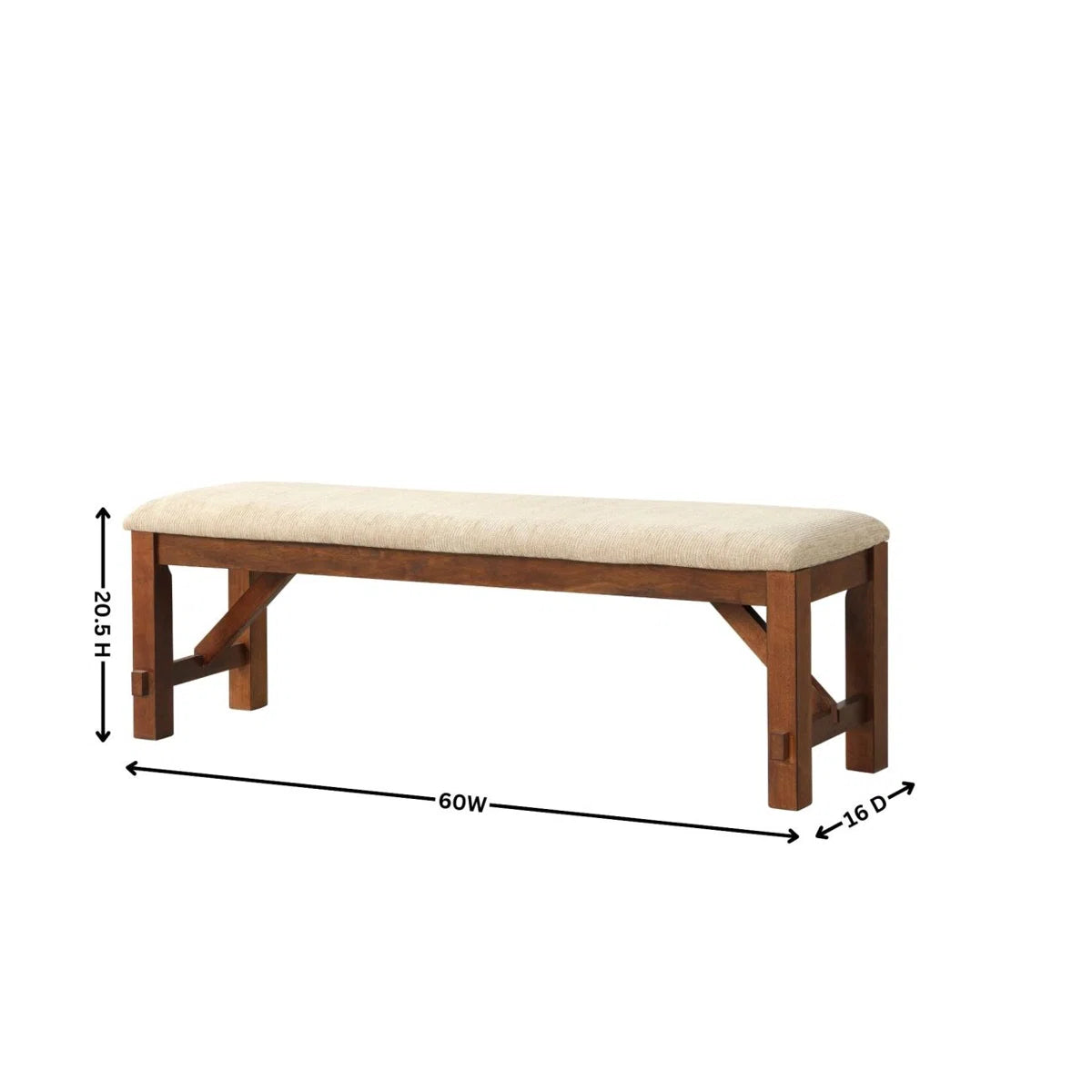 Veliz Polyester Upholstered Bench