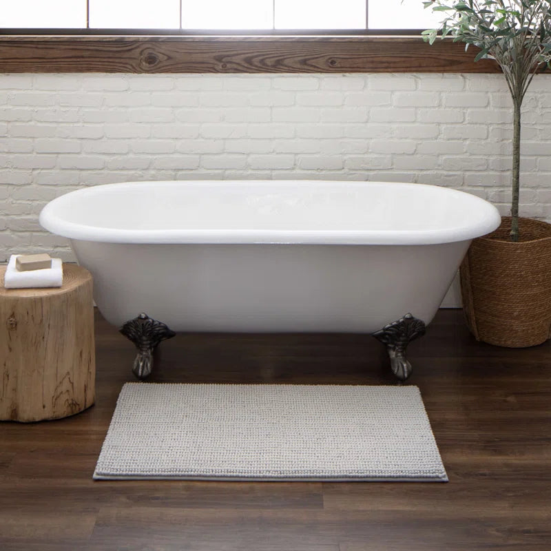 Wagnon Plush Memory Foam Stain/Fade Resistant Non-Slip Machine Washable Bath Mat