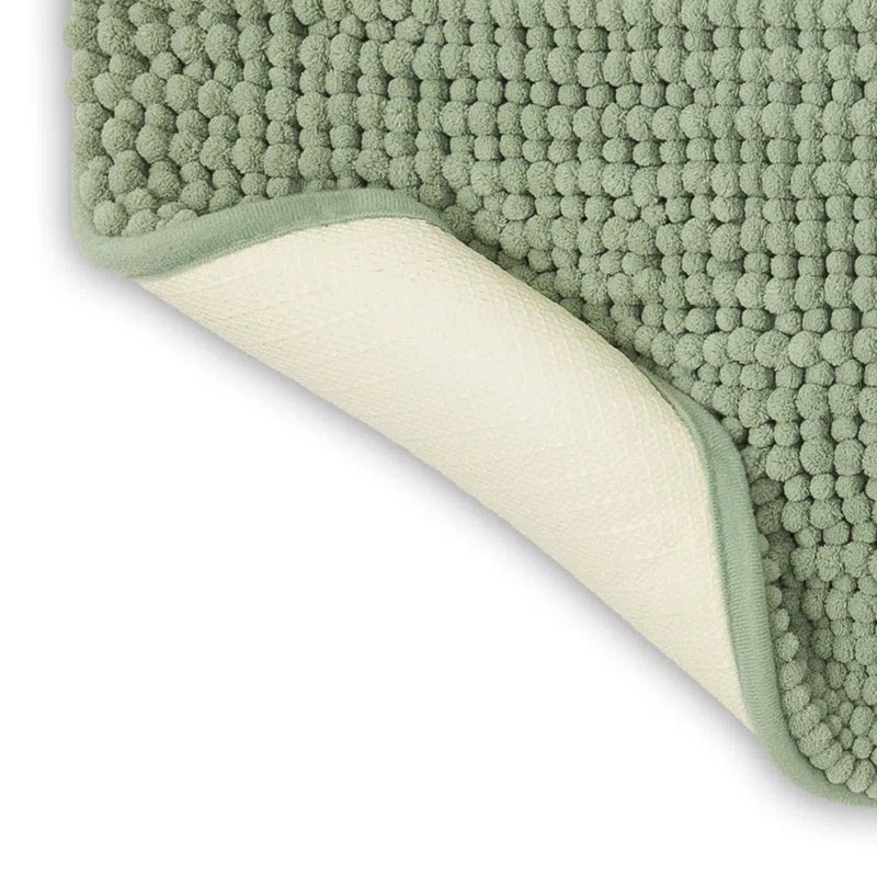 Wagnon Plush Memory Foam Stain/Fade Resistant Non-Slip Machine Washable Bath Mat