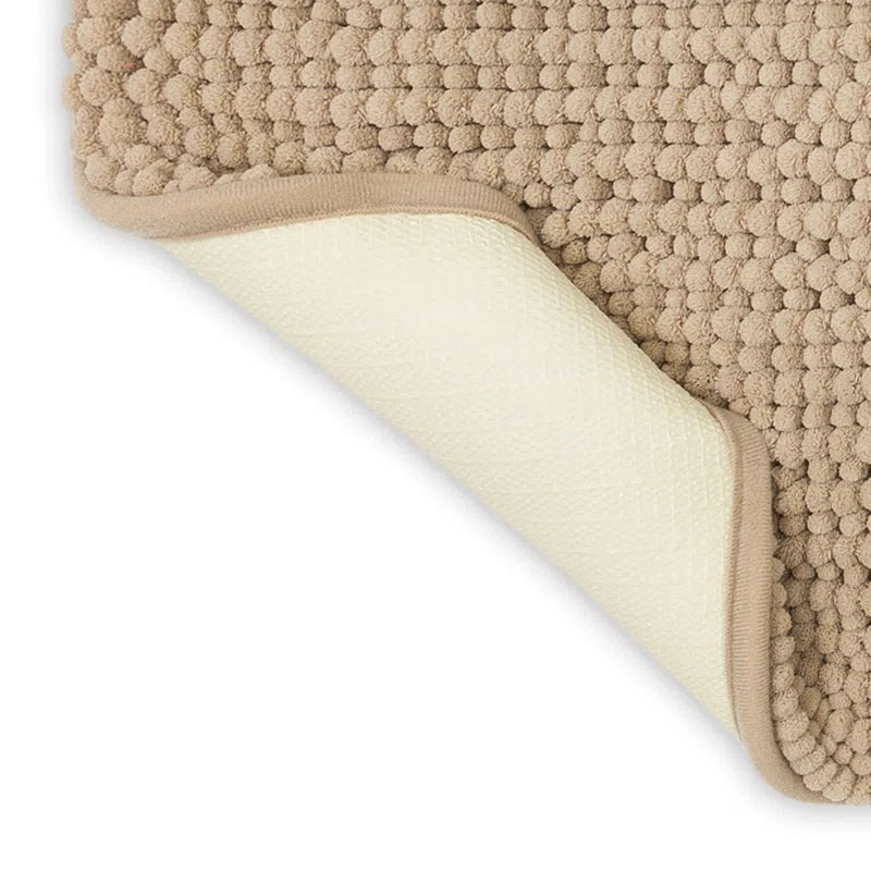 Wagnon Plush Memory Foam Stain/Fade Resistant Non-Slip Machine Washable Bath Mat