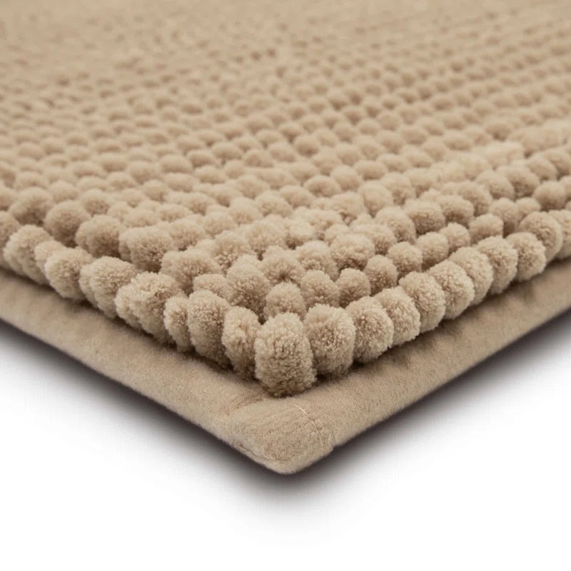 Wagnon Plush Memory Foam Stain/Fade Resistant Non-Slip Machine Washable Bath Mat