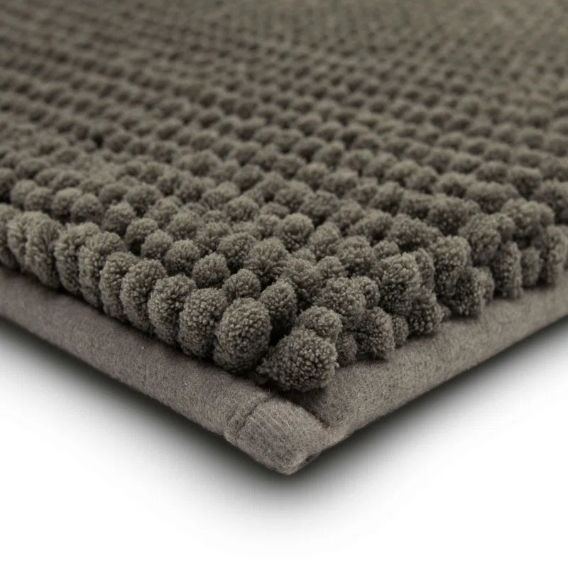 Wagnon Plush Memory Foam Stain/Fade Resistant Non-Slip Machine Washable Bath Mat