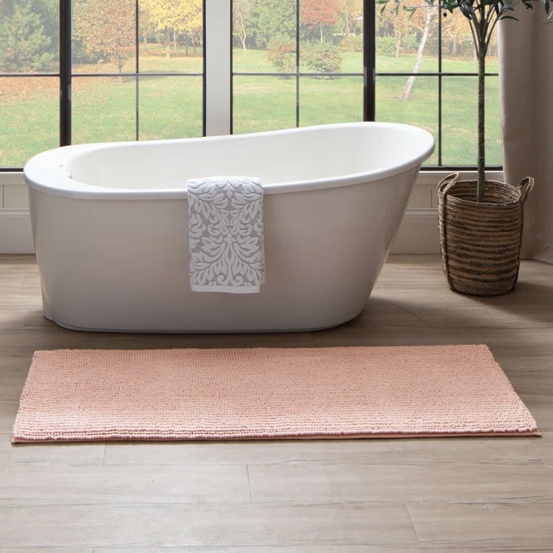 Wagnon Plush Memory Foam Stain/Fade Resistant Non-Slip Machine Washable Bath Mat